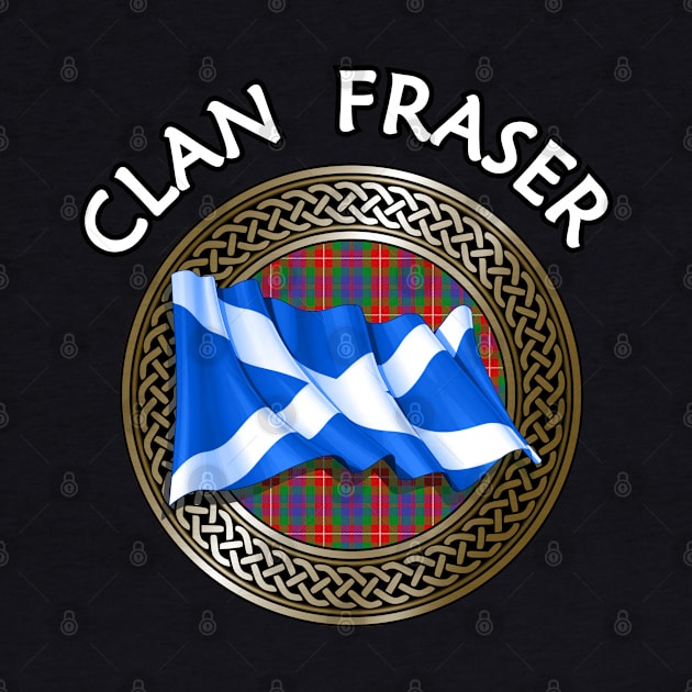 Clan Fraser Crest & Tartan Knot by Taylor'd Designs